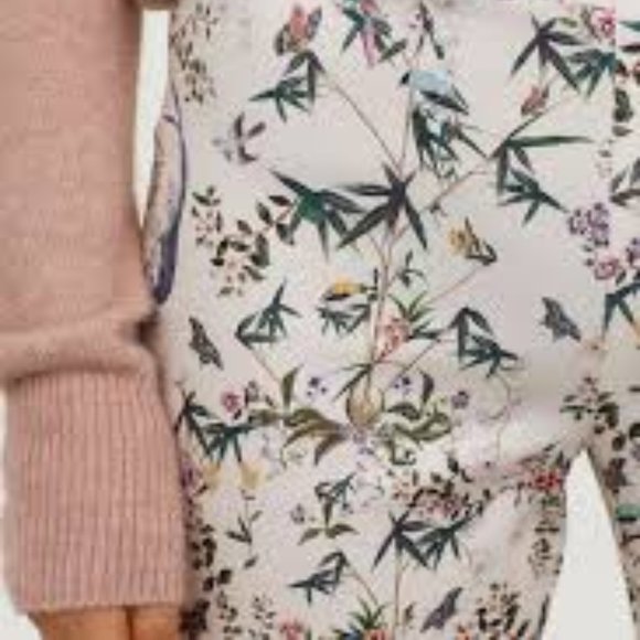 H&M Pants - H&M Floral Side Zip Ankle Pants Sz 8